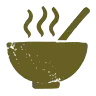 Icon dampfende Schale