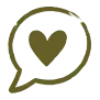 Icon Sprechblase mit Herz
